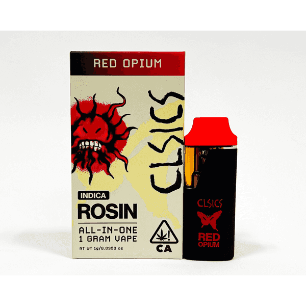 CLSICS Live Rosin All-In-One Cartridge 1g Indica Red Opium