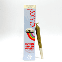 CLSICS Trifecta 1.2g Rosin Hash Preroll Hybrid Rainbow Beltz