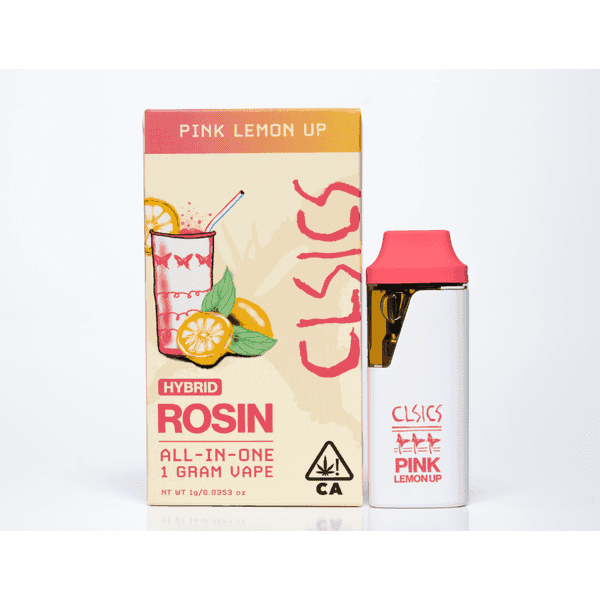 CLSICS Live Rosin All-In-One Cartridge 1g Hybrid Pink Lemon Up