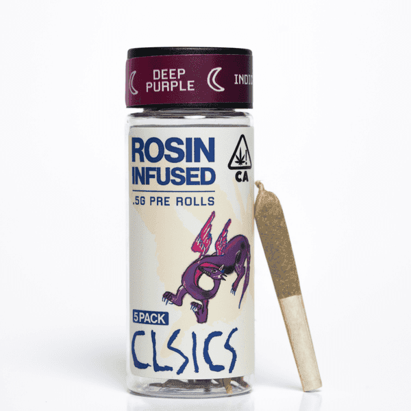 CLSICS Rosin Preroll 5pk .5g Indica Deep Purple