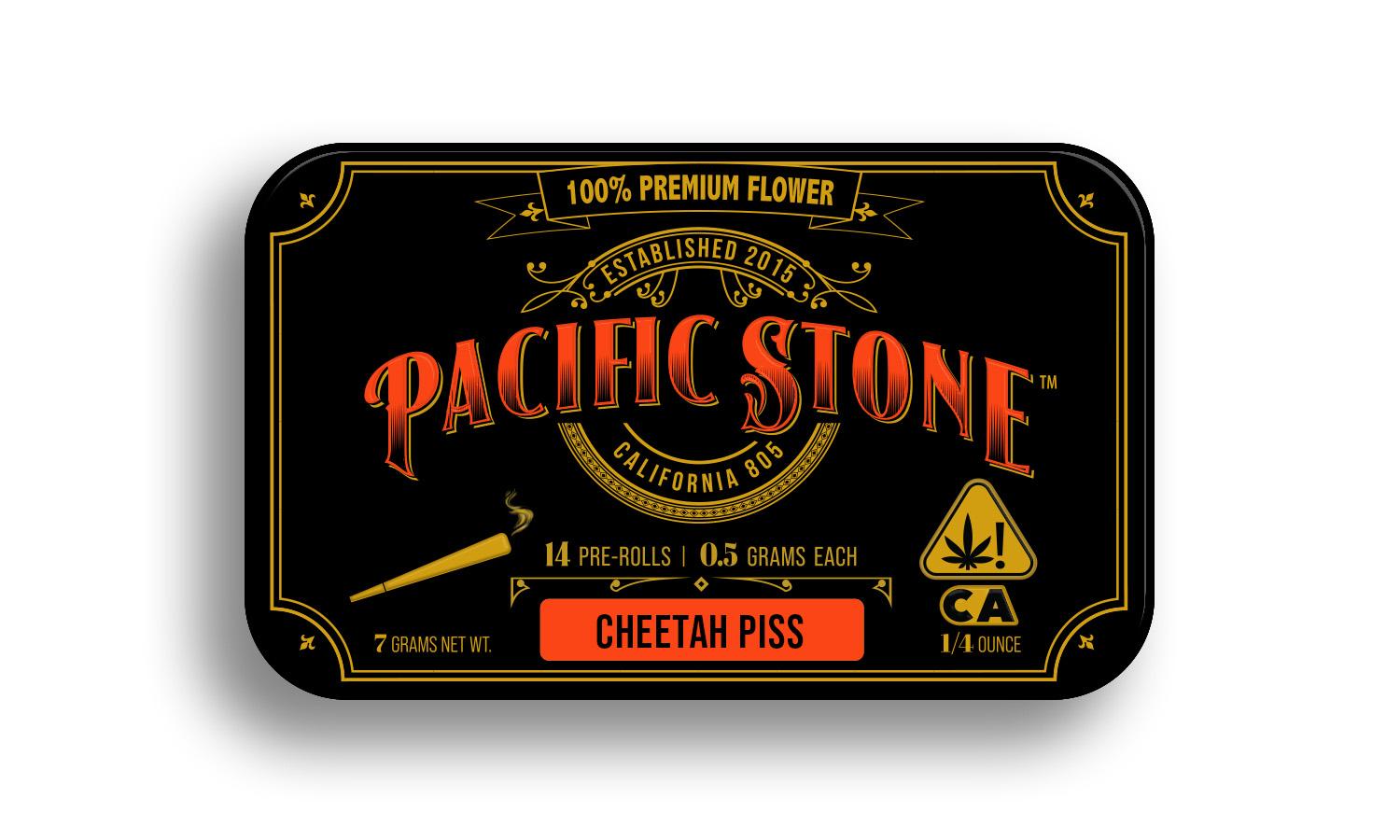 Pacific Stone Preroll 0.5g Sativa Cheetah Piss 14-Pack 7.0g