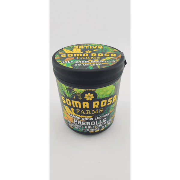Soma Rosa Preroll 0.5g Sativa Lemon Snow Leopard 28pk