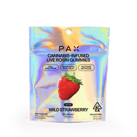 PAX Live Rosin Gummies Sativa Wild Strawberry