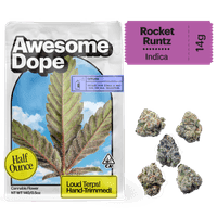 Awesome Dope Smalls Flower 14g Indica Rocket Runtz