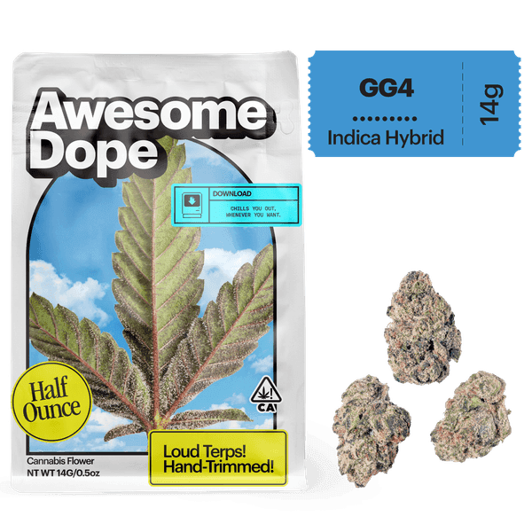 Awesome Dope Smalls Flower 14g Indica Hybrid GG4