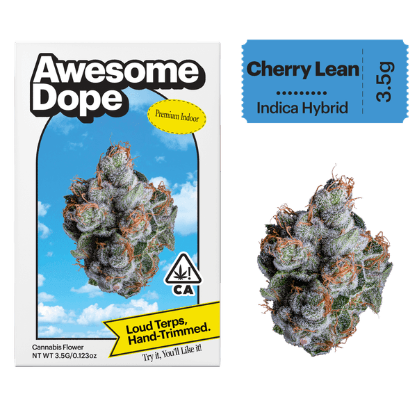 Awesome Dope Indoor Flower 3.5g Indica Hybrid Cherry Lean