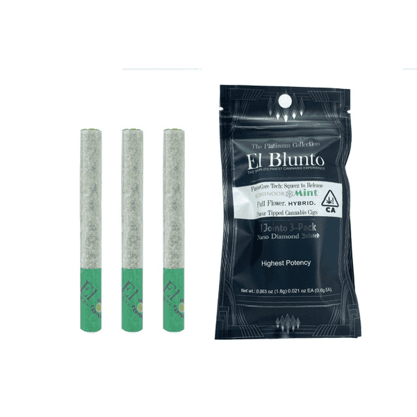 El Blunto FlavorCore Diamond Jointo .6g Hybrid Kohinoor Mint 3pk 1.8g