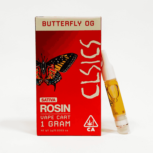 CLSICS Live Rosin Cartridge 1g Sativa Butterfly OG