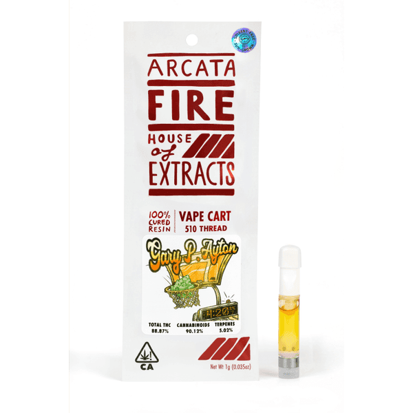Arcata Fire 100% Cured Resin Cartridge 1g Hybrid Gary P.Ayton