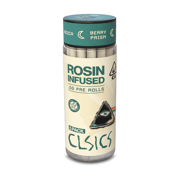 CLSICS Rosin Preroll 5pk .5g Indica Berry Prism