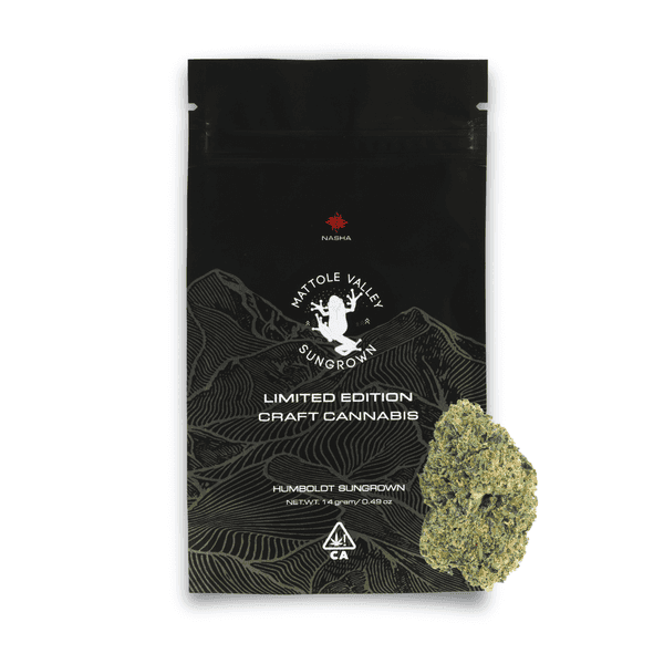 Nasha Flower Mattole Valley Sungrown Indica 14g OG x Skunk1