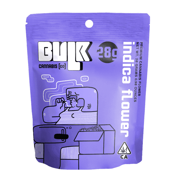 Bulk Flower 28g Indica Blueberry Space Cake
