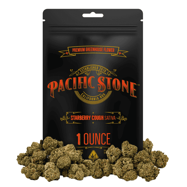 Pacific Stone Flower 28.0g Pouch Sativa Starberry Cough 4ct