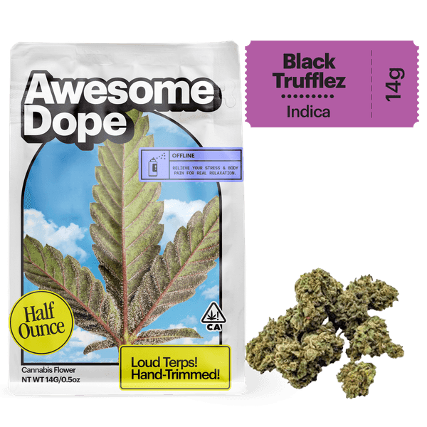 Awesome Dope Smalls Flower 14g Indica Black Trufflez