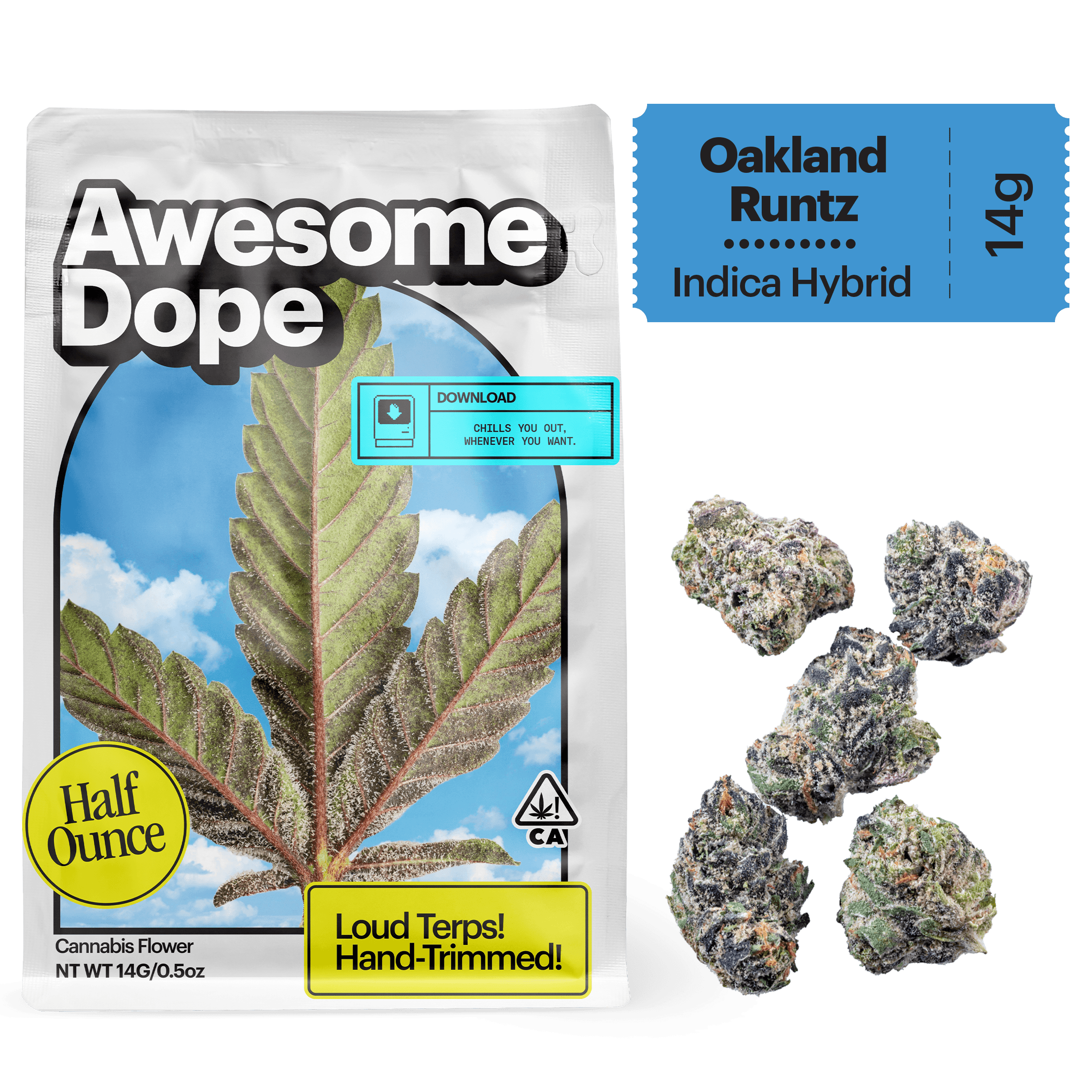Awesome Dope Smalls Flower 14g Indica Hybrid Oakland Runtz