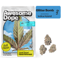 Awesome Dope Smalls Flower 14g Indica Hybrid Glitter Bomb