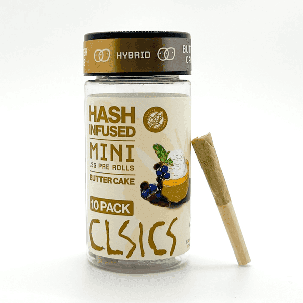 CLSICS Hash Preroll 10pk Hybrid Butter Cake