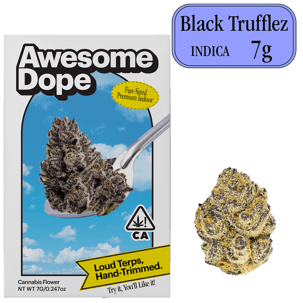 Awesome Dope Indoor Flower 7g Indica Black Trufflez