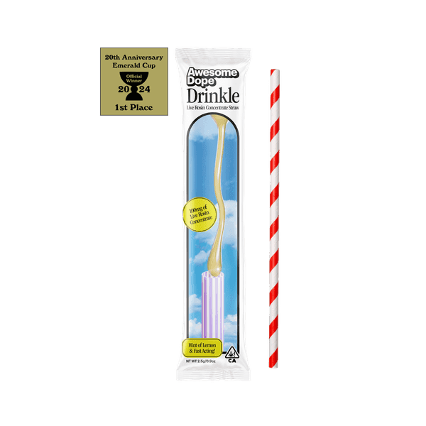 Awesome Dope Edible Rosin Concentrate Straw 100mg Sativa