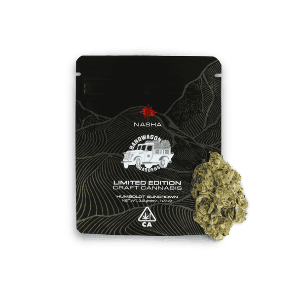 Nasha Flower Bandwagon Gardens 3.5g Indica Dobos Triangle