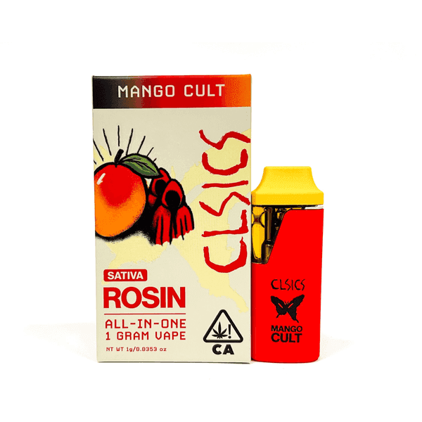 CLSICS Live Rosin All-In-One Cartridge 1g Sativa Mango Cult