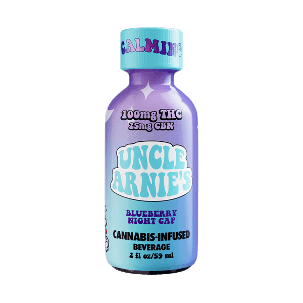 Uncle Arnie's Beverage 2oz Blueberry Night Cap 4:1 THC/CBN 100mg