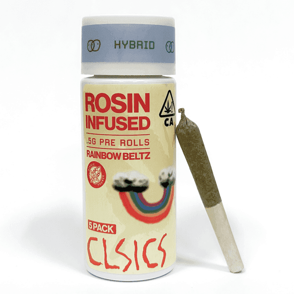 CLSICS Rosin Preroll 5pk .5g Hybrid Rainbow Beltz
