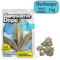 Awesome Dope Smalls Flower 14g Indica Hybrid Sherbanger