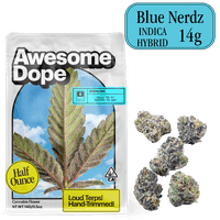 Awesome Dope Smalls Flower 14g Indica Hybrid Blue Nerdz