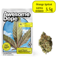 Awesome Dope Flower 3.5g Sativa Hybrid Orange Apricot
