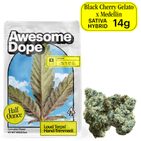 Awesome Dope Smalls Flower 14g Sativa Hybrid Black Cherry Gelato x Medellin