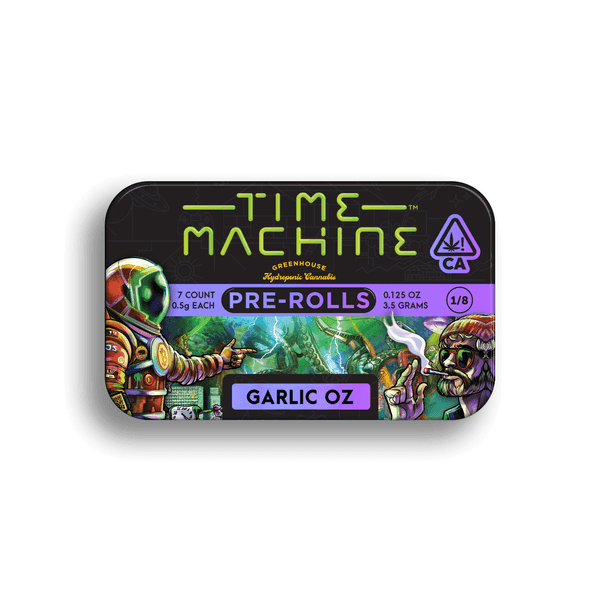 Time Machine Preroll 7pk Indica Garlic OZ