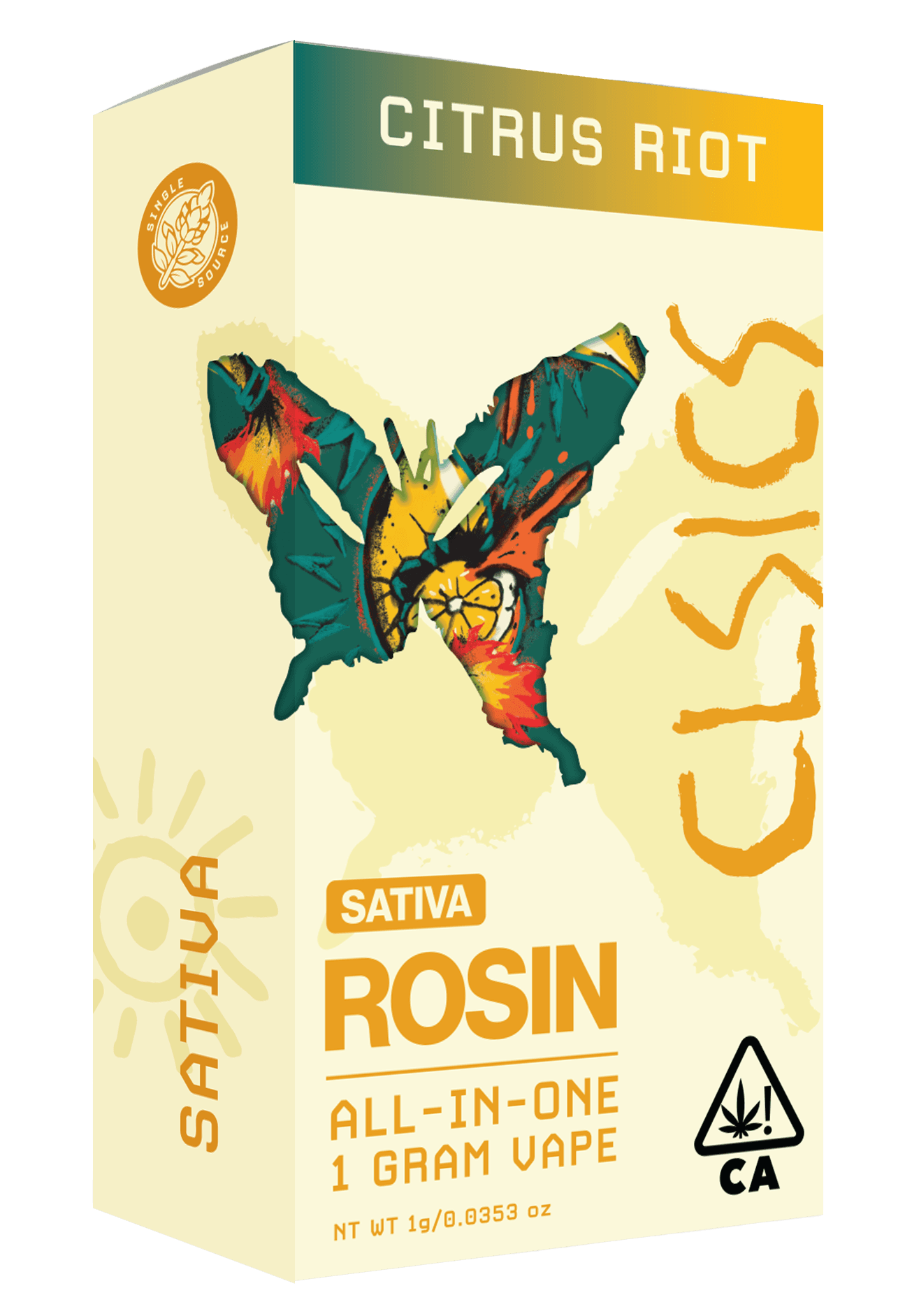 CLSICS Live Rosin All-In-One Cartridge 1g Sativa Citrus Riot