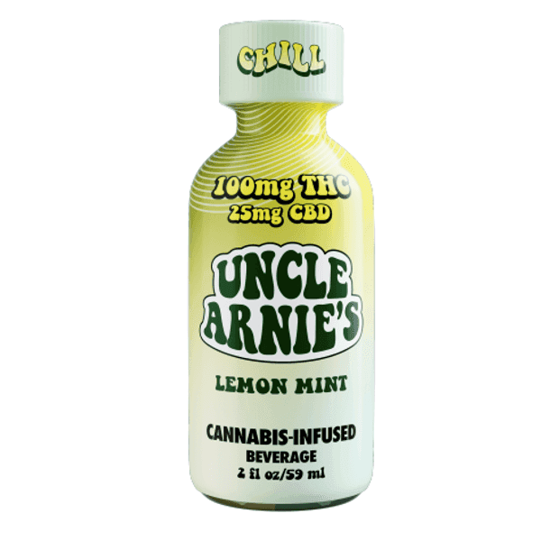 Uncle Arnie's Beverage 2oz Lemon Mint 4:1 THC/CBD 100mg