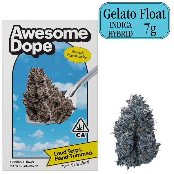 Awesome Dope Indoor Flower 7g Indica Hybrid Gelato Float