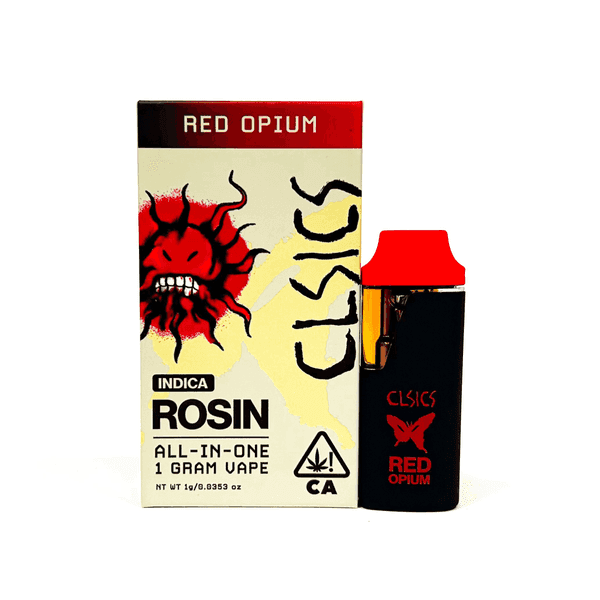 CLSICS Live Rosin All-In-One Cartridge 1g Indica Red Opium