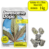 Awesome Dope Smalls Flower 14g Hybrid Gelato 41 x Thin Mint GSC