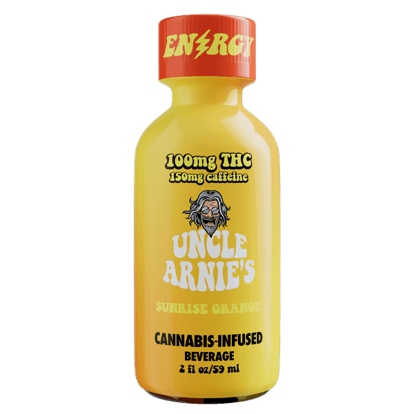 Uncle Arnie's Beverage 2oz Sunrise Orange with Caffeine 100mg