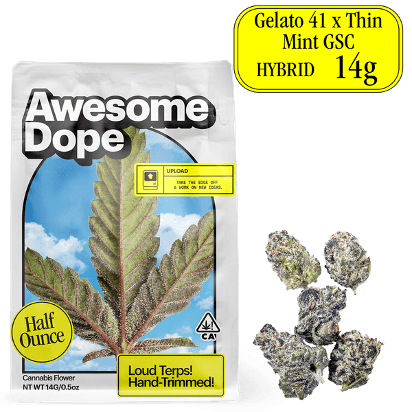 Awesome Dope Smalls Flower 14g Hybrid Gelato 41 x Thin Mint GSC