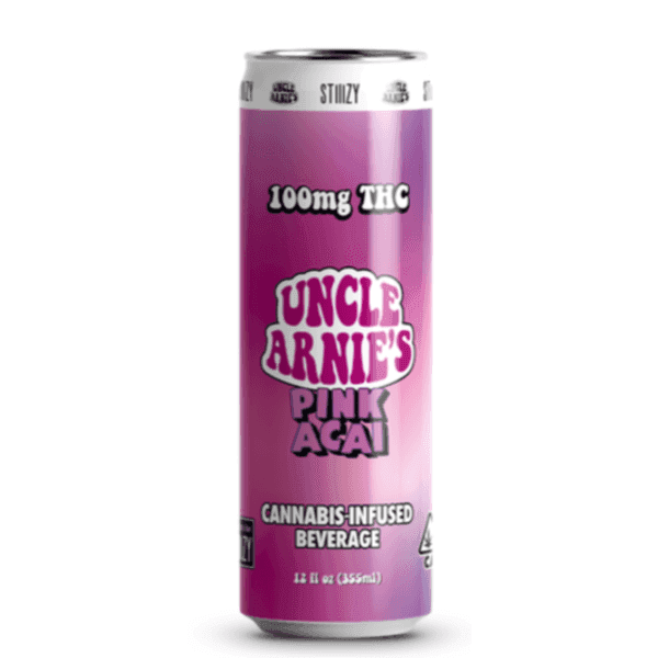 Uncle Arnie's Stiiizy Exclusive Beverage 12oz Pink Acai 100mg