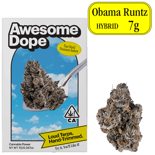 Awesome Dope Indoor Flower 7g Hybrid Obama Runtz