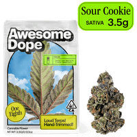 Awesome Dope Flower 3.5g Sativa Sour Cookie