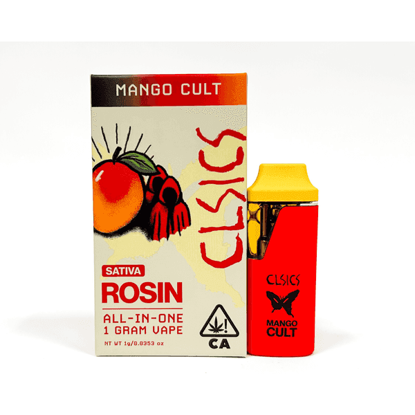 CLSICS Live Rosin All-In-One Cartridge 1g Sativa Mango Cult